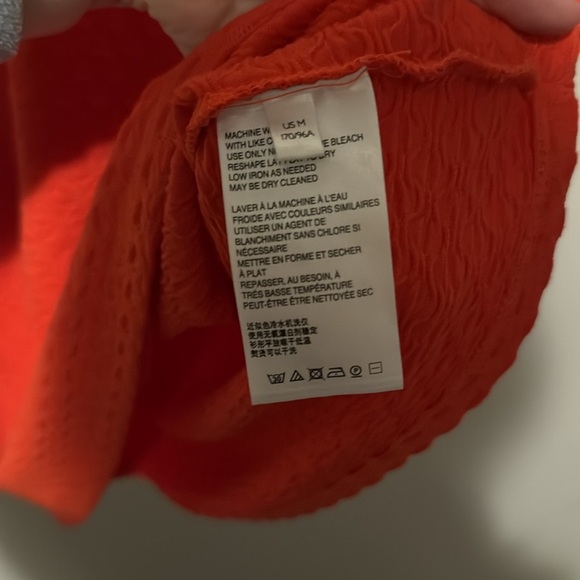 Maeve by Anthropologie Jacquard Sleeveless Top Red/Orange Medium EUC - Picture 11 of 11